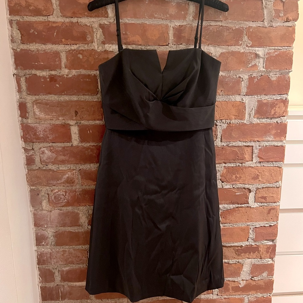 White house black market strap/strapless dress